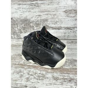 Toddler 2010 Nike Air Jordan 13 Retro Black Sneakers Sz 4C Athletic